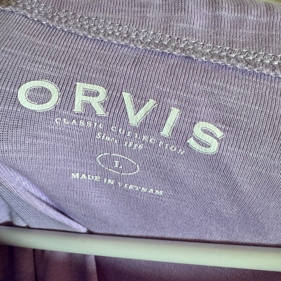 ORVIS Womens T Shirt Purple Crew Neck Short Sleeve Classic Collection Size L - Picture 2 of 4